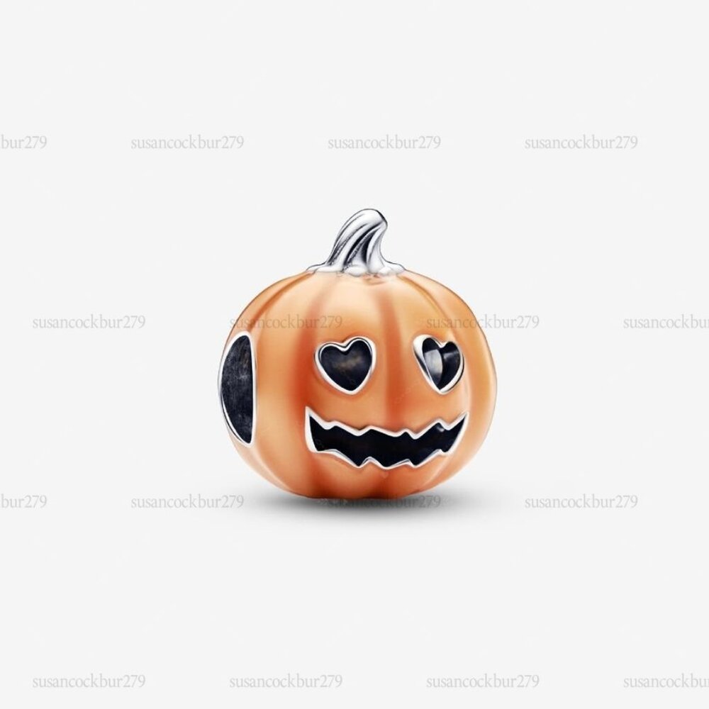 Pandora Glow-in-the-dark Spooky Pumpkin Charm|Pendant
